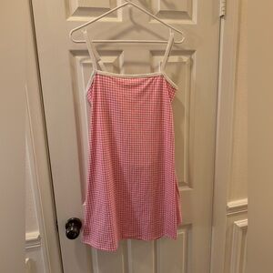 Wild Fable Pink and White Gingham Dress